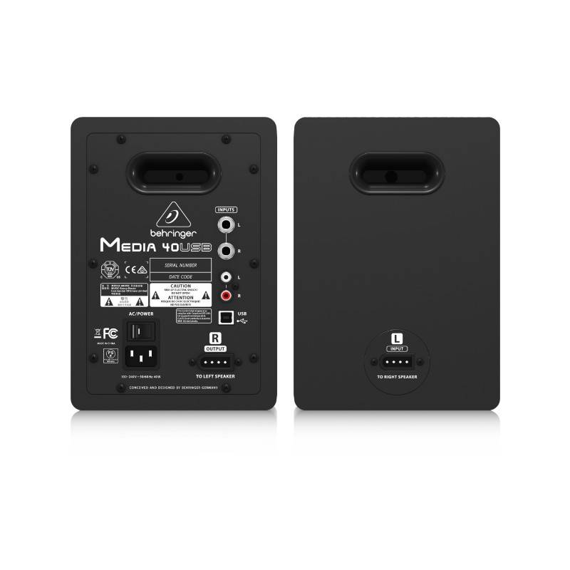 BEHRINGER MEDIA 40USB HighResolution,150Watt BiAmped Digital Monitor